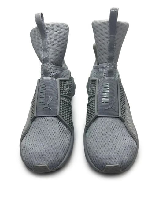PUMA Gray X Fenty High-Top Sneakers