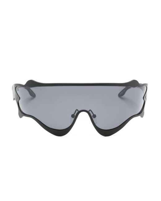 Henrik Vibskov Gray Octane Shield-frame Sunglasses
