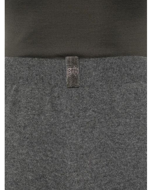 Fabiana Filippi Gray Knitted Trousers