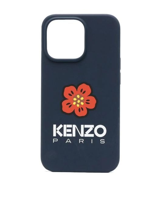 KENZO Blue Boke Flower-Print Iphone 13 Pro Case for men