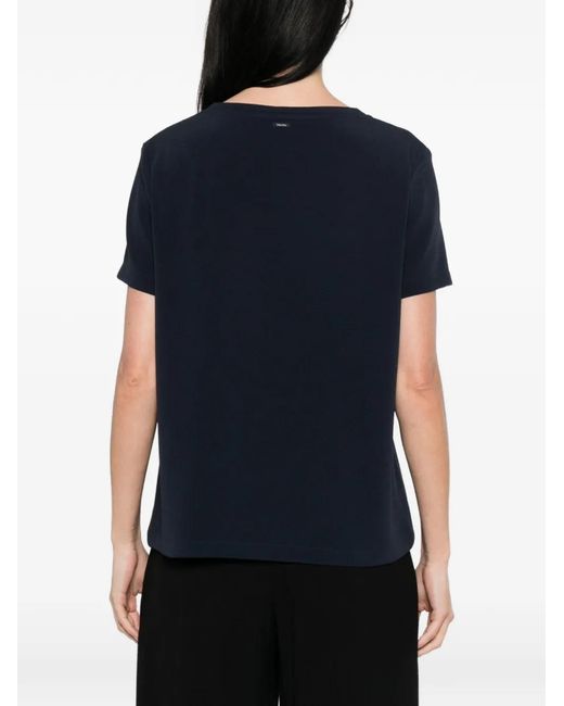 Max Mara Blue Rebecca Crew-Neck T-Shirt