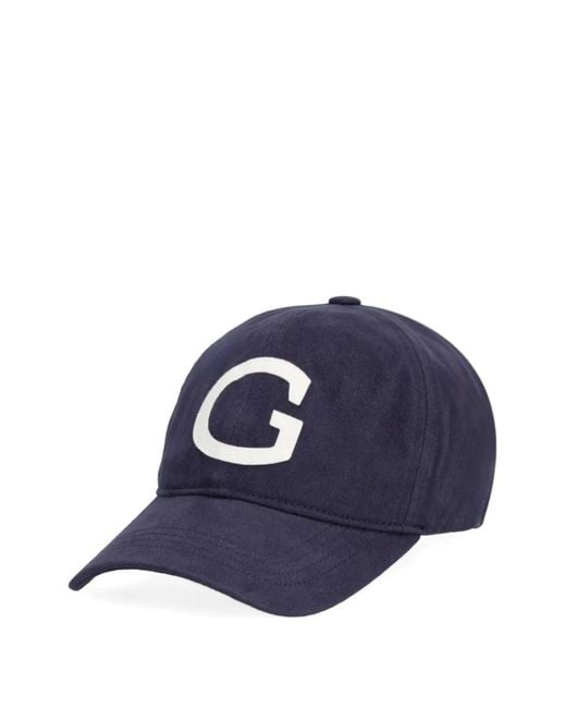 Gant Blue Logo-Patch Baseball Cap for men