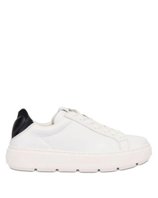 Sneakers Con Logo Goffrato di Love Moschino in White