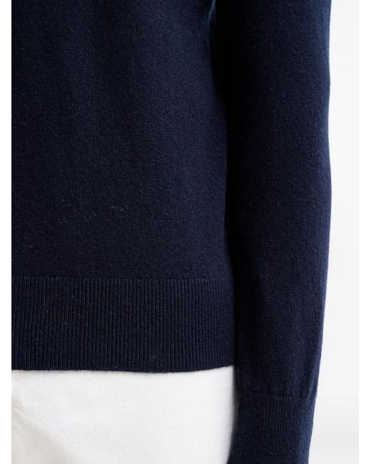 Benetton Blue Round-Neck Sweater for men