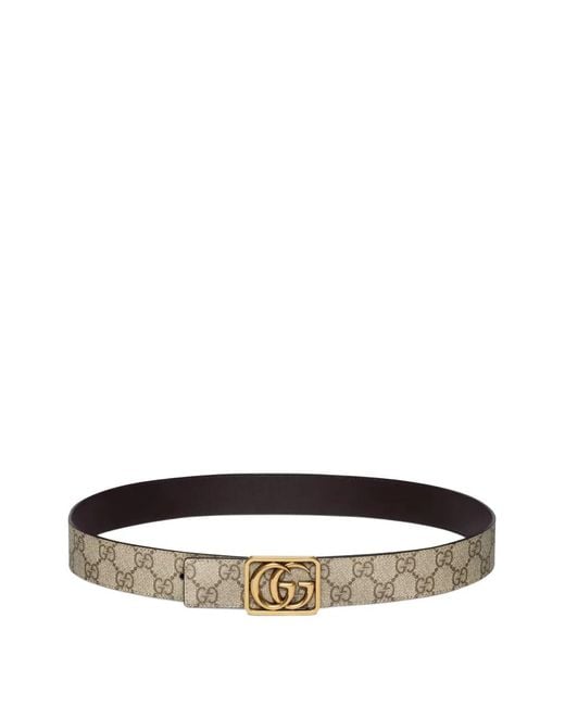 Gucci White Gg Marmont Belt for men