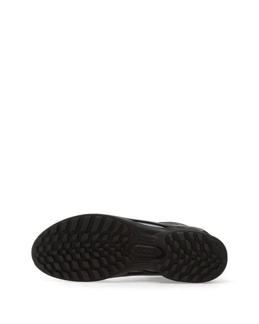 Ecco Black Biom Energi Perforated Leather Sneakers
