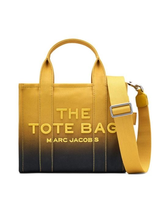 Marc Jacobs Yellow The Ombre Canvas Small Tote Bag