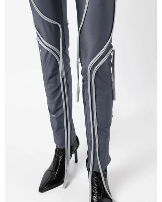 OTTOLINGER Blue Knit Strap High-Waisted Leggings