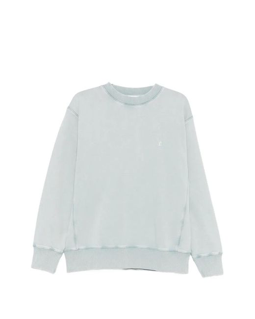 Etudes Studio White Crew-Neck Relaxed Sweatshirt