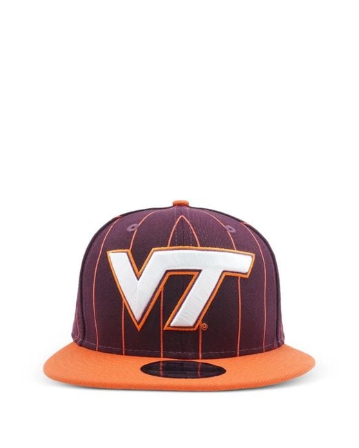 KTZ Red 9Fifty Virginia Tech Hokies Vintage E1 Snapback Cap for men