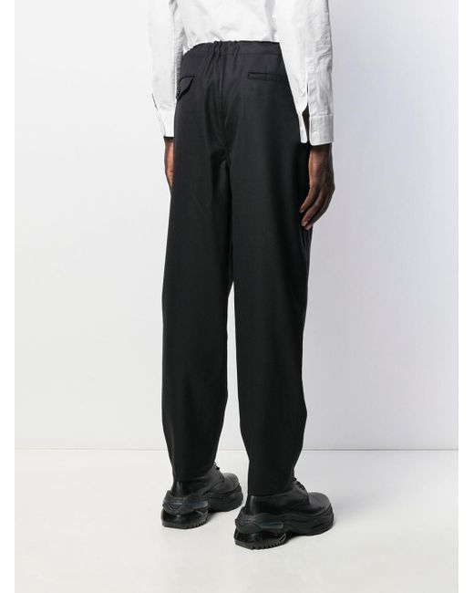 Comme Des Garcons ウール ハイウエスト パンツ カラー ブラック メンズ Lyst