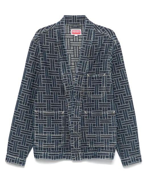 メンズ KENZO Weave ジャケット Blue