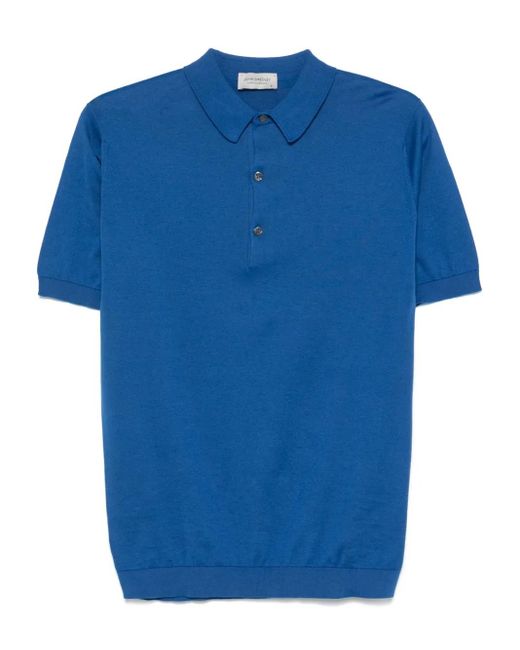 John Smedley メンズ ブルー Adrian ポロシャツ