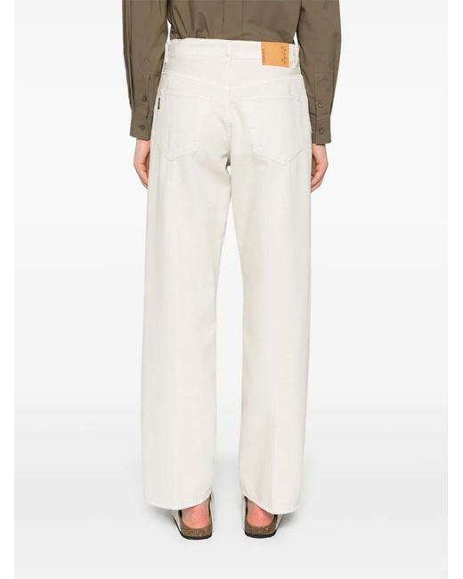 Haikure White Bonnie Low-Rise Straight Jeans