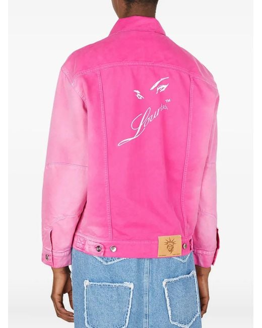 Lourdes Pink Zip-Front Long-Sleeves Jacket