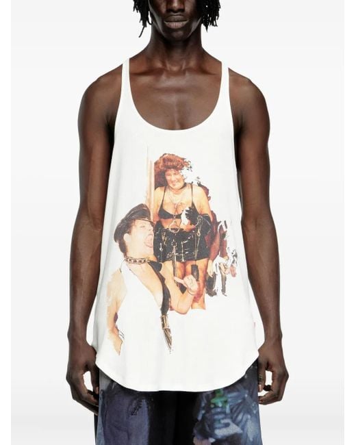 DIESEL White X Tom Of Finland Foundation Pr-T-Shanry-W-Tom25 Tank Top