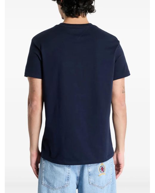 Tommy Hilfiger Blue Logo-Print T-Shirt for men