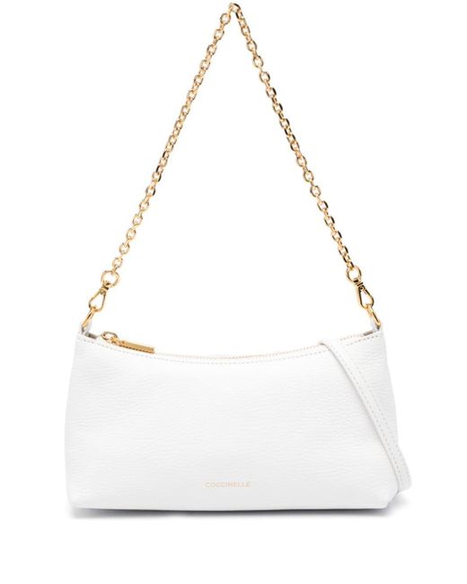 Coccinelle White Aura Shoulder Bag