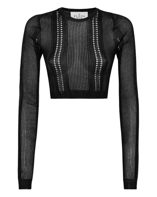 Philipp Plein Black Knit Top