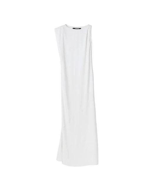 Jacquemus White La Robe Sleeveless Maxi Dress