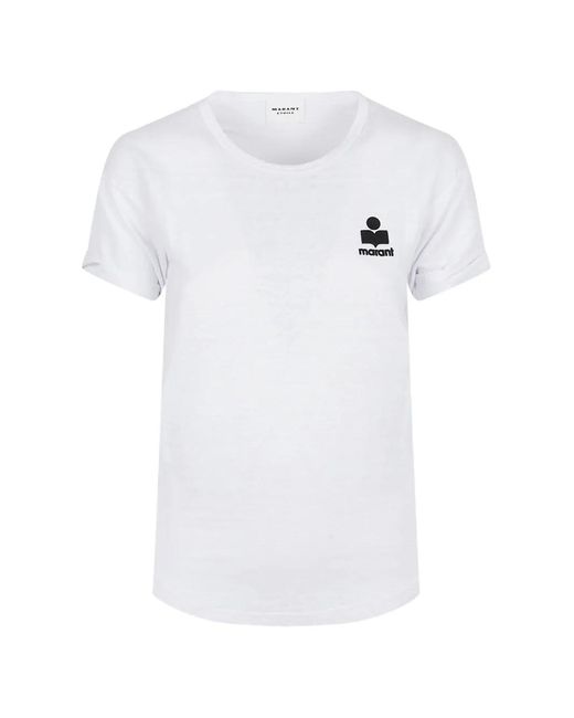 Isabel Marant White Koldia Logo T-Shirt