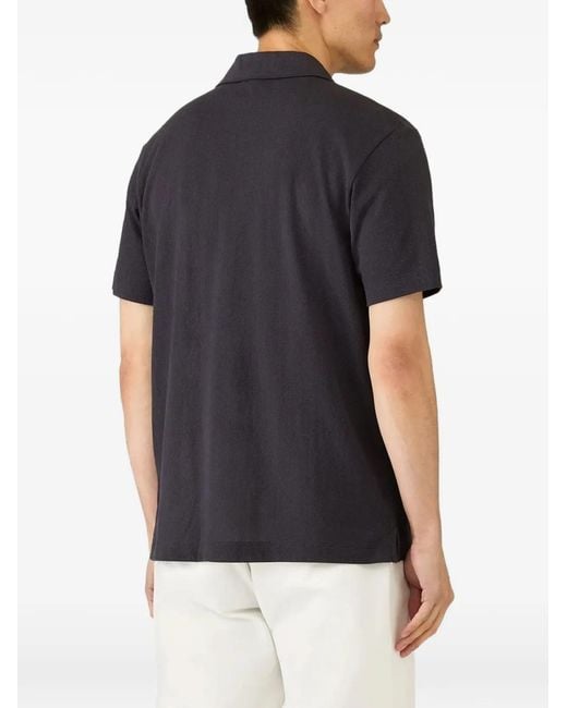 Sunspel Blue Riviera Camp Collar Shirt for men