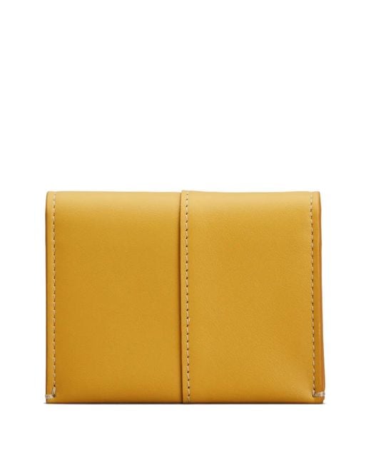 Tod's Yellow Logo-Patch Cardholder for men