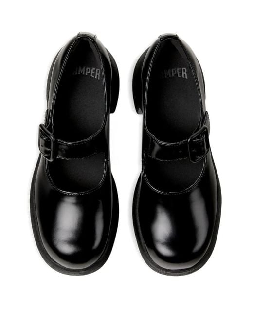 Camper Black Thelma Ii Buckle-Strap Platform Pumps