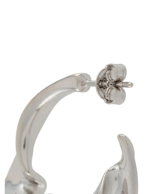Annelise Michelson White Vertigo Twist-detail Hoops