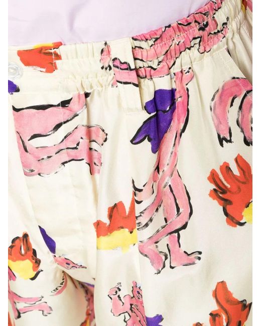 Marni Natural Silk Bermuda Shorts X Flaminia Veronesi for men