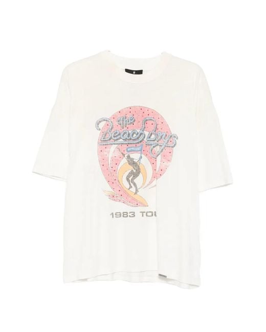 Represent White Beach Boys Graphic-Print T-Shirt for men