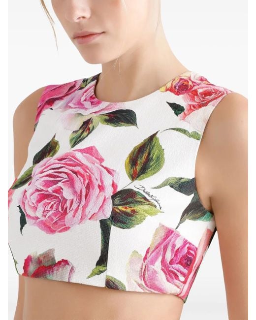 Dolce & Gabbana Pink Elegant Top For Spring Summer 2025