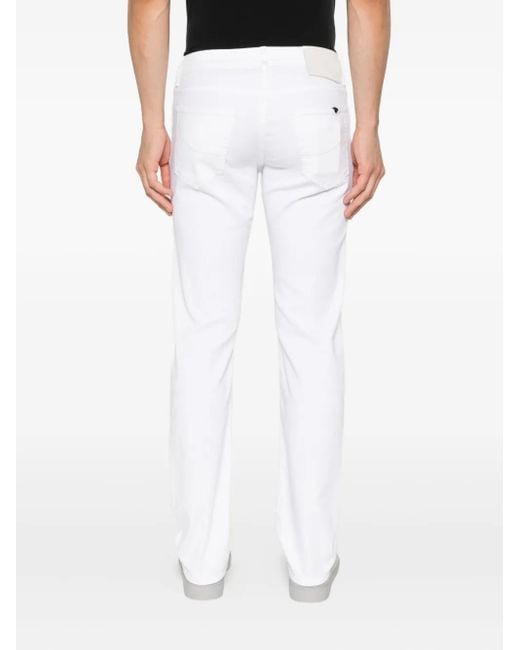 Jacob Cohen White Nick Five-Pocket Jeans for men