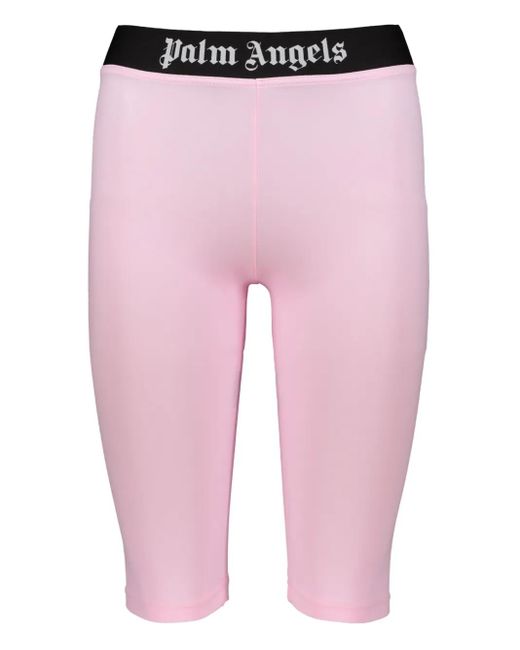 Palm Angels Shorts Met Logoband in het Pink