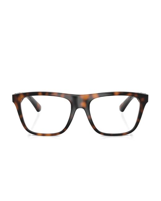 Burberry Gemusterte Brille Mit Eckigem Gestell in Brown für Herren