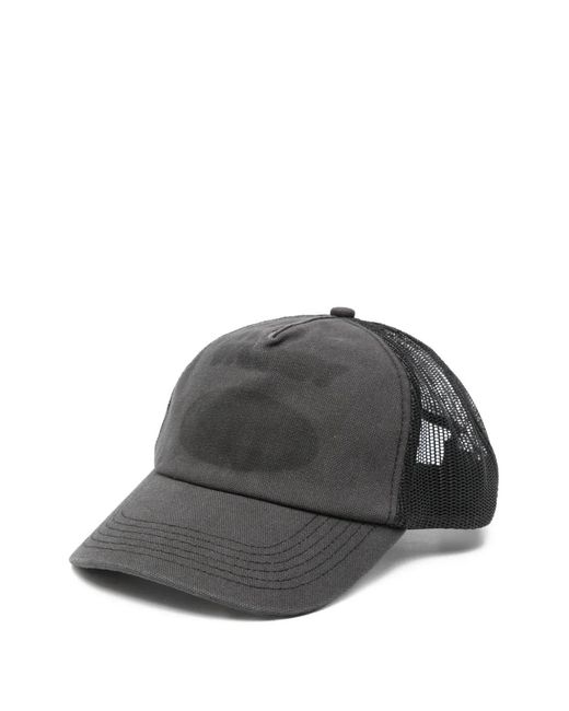 Stussy Gray Cotton Mesh Hat for men