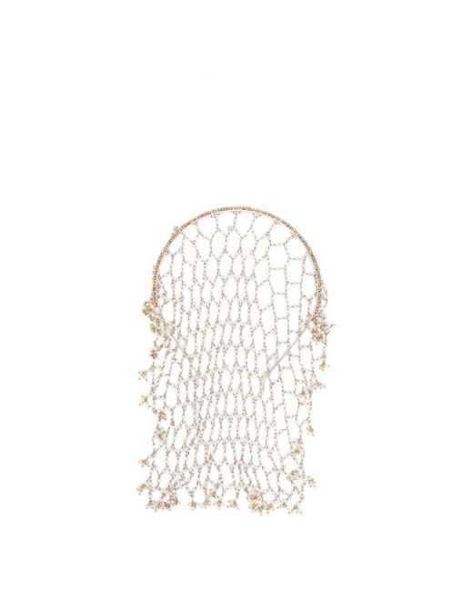 Rosantica White Carmen Beaded Headband