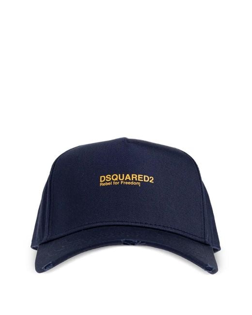 DSquared² Rebels Baseballkappe Mit Logo-Print in Blue für Herren
