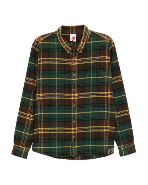 Sky High Farm Green Flannel Button Down Shirt
