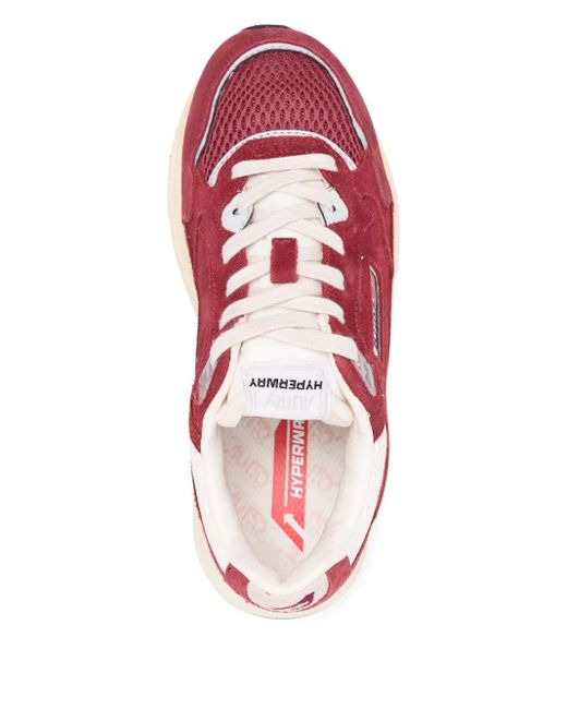 Autry Pink Hyperway Sneakers