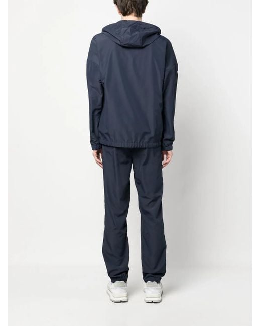 EA7 Blue Logo-Print Tracksuit for men