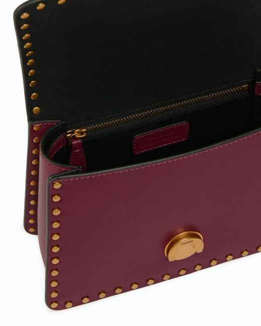 Pinko Purple Mini Love Bag One Top Handle Light Handbag