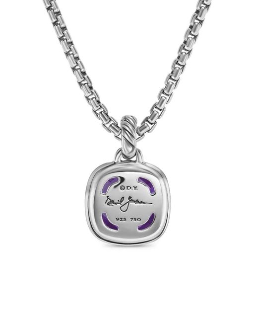 David Yurman Metallic 18Kt And Sterling Albion Amethyst Necklace