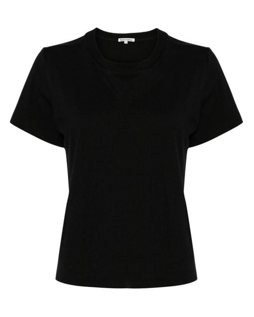 Reformation Black T-Shirt aus Bio-Baumwolle