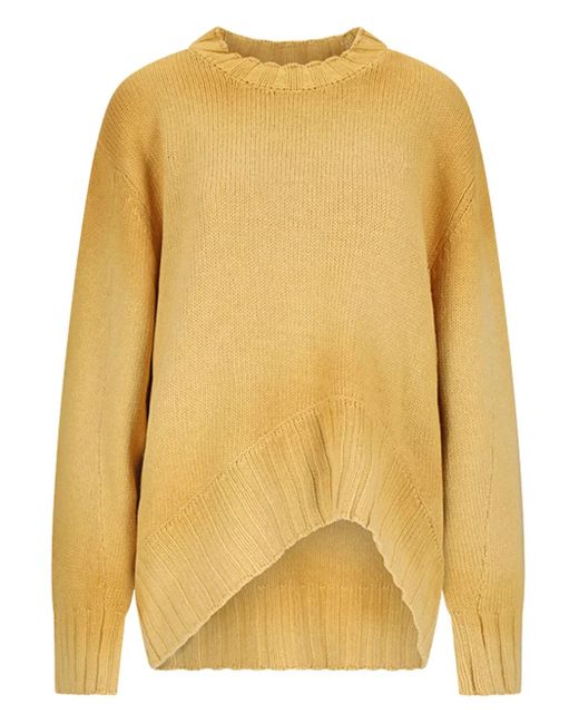 Jersey con dobladillo The Attico de color Yellow