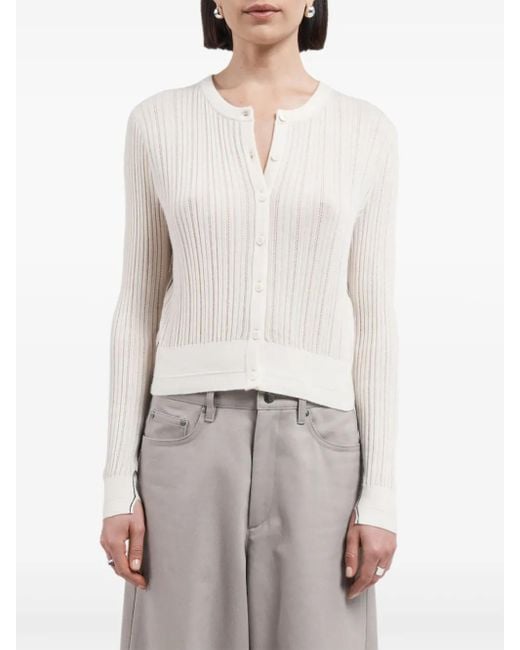 Cardigan Girocollo di Maria McManus in White