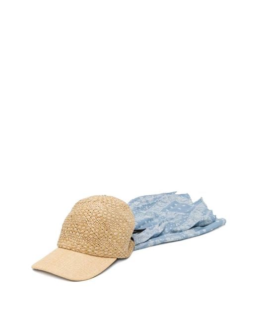 Kijima Takayuki Blue Raffia Cap