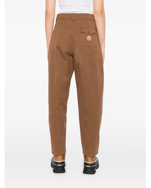 Moncler Brown Hose aus Gabardine