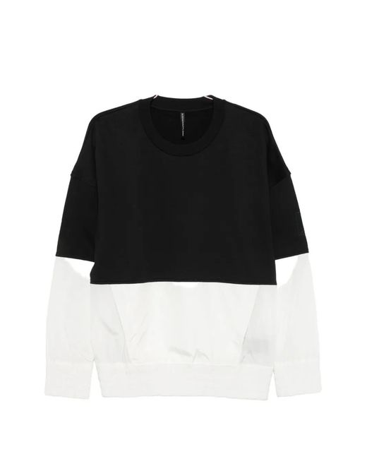 Neil Barrett Black Colour-Block Panelled Sweater for men