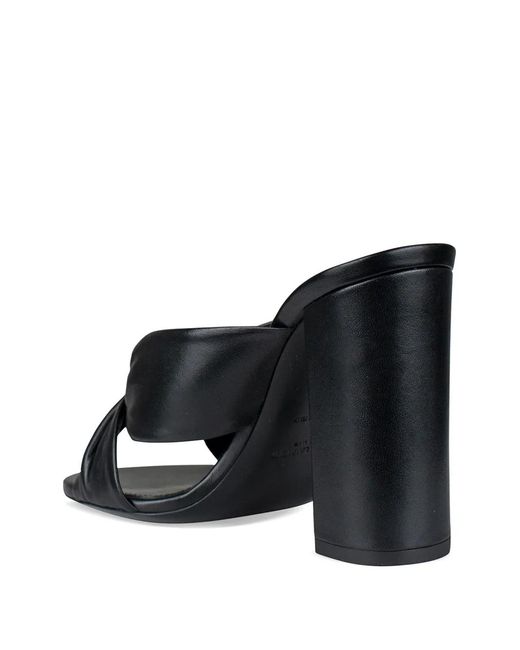 Saint Laurent Women's Black Loulou Bow-Detail Sandals